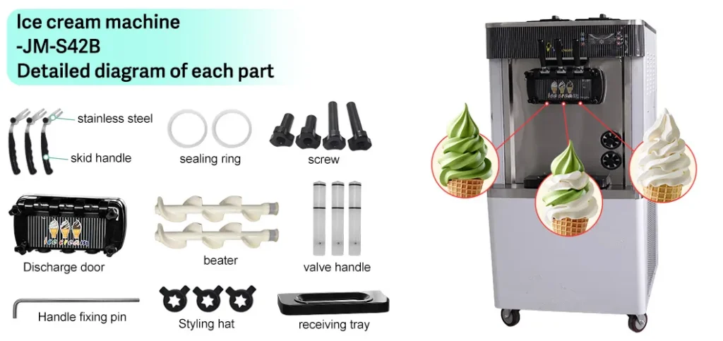 JM-S42B soft ice cream maker