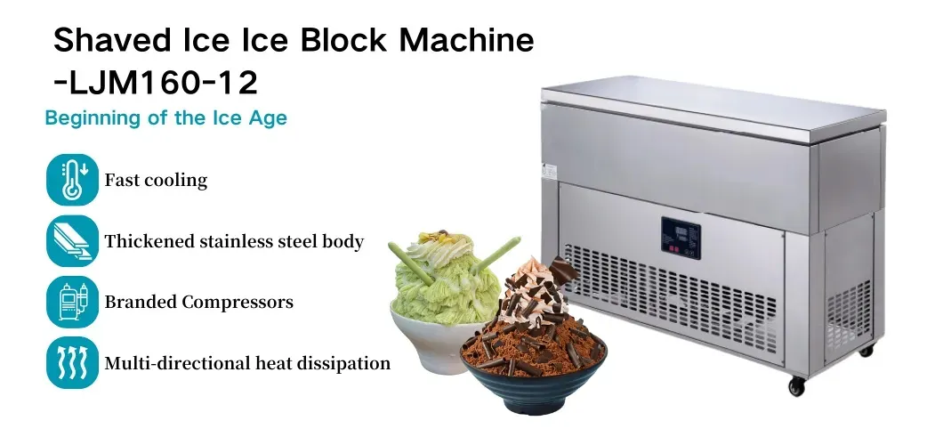 220V/50Hz 1600W ad alte prestazioni Soft Ice Ice Brick macchina Ljm160-12