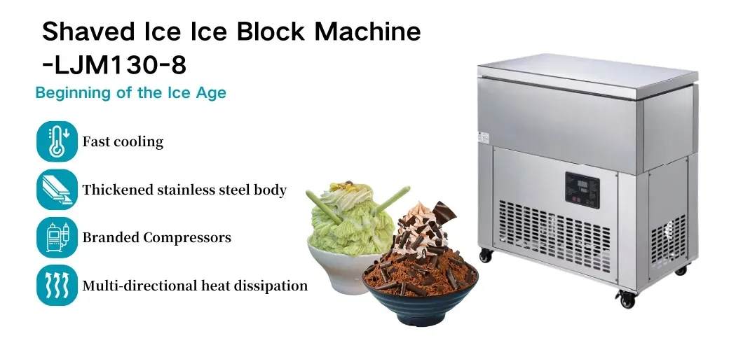 8 Bucket Icicle Machine, Shaved Ice Machine 1200W LJM120 (1)