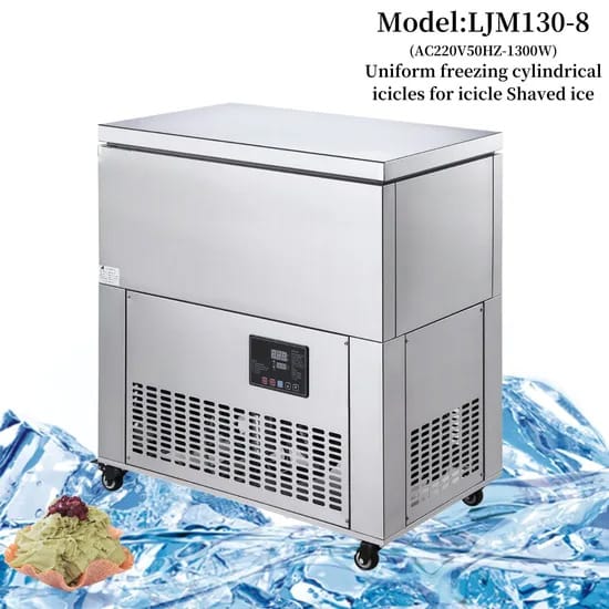 8 Bucket Icicle Machine, Shaved Ice Machine 1300W LJM130