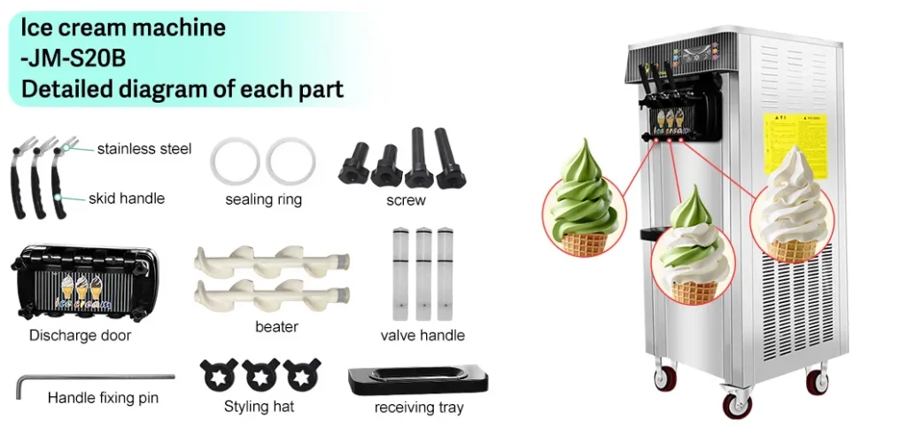 JM-S20B soft ice cream machine