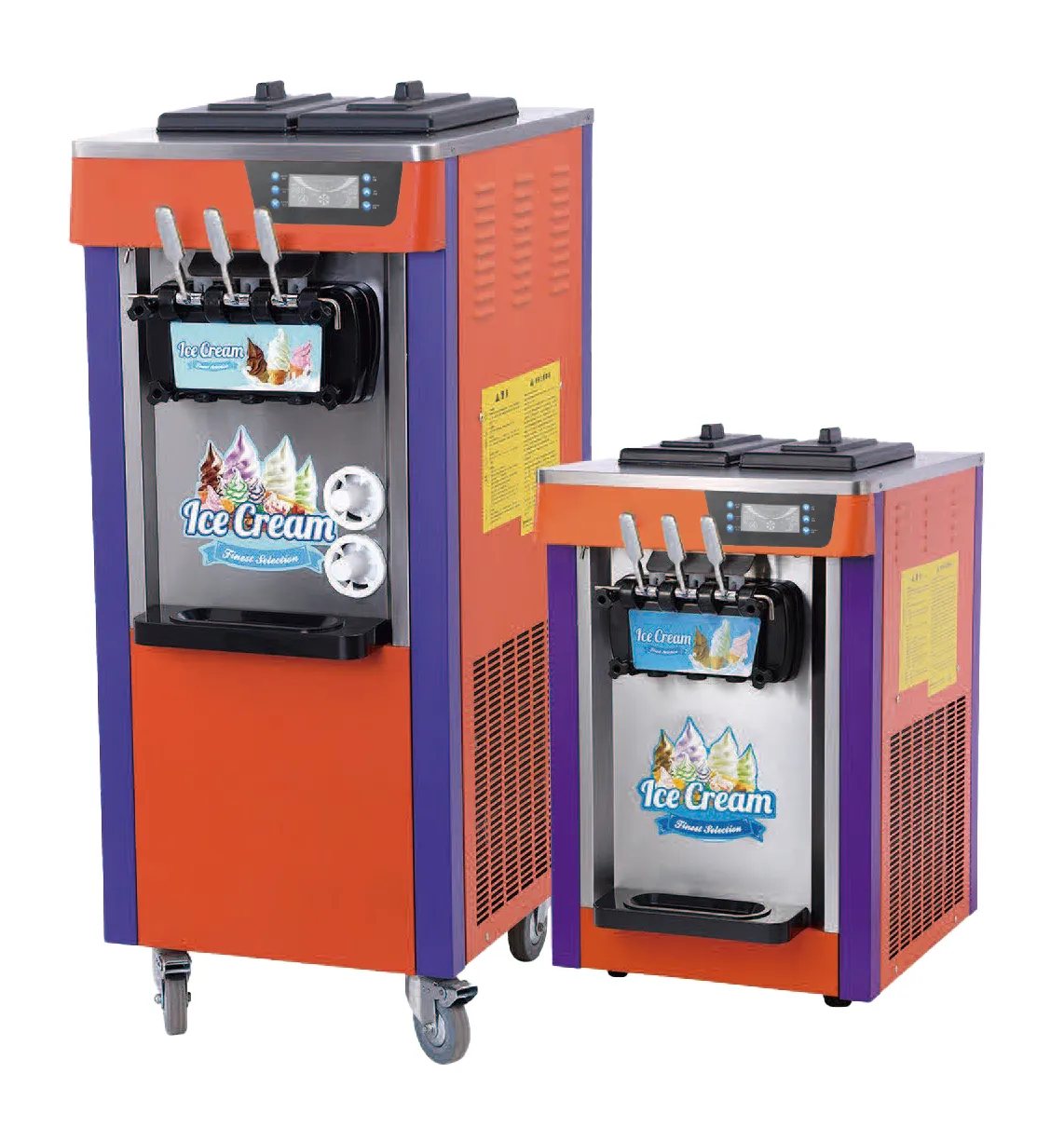 20L/H Ice cream machine with puffing function