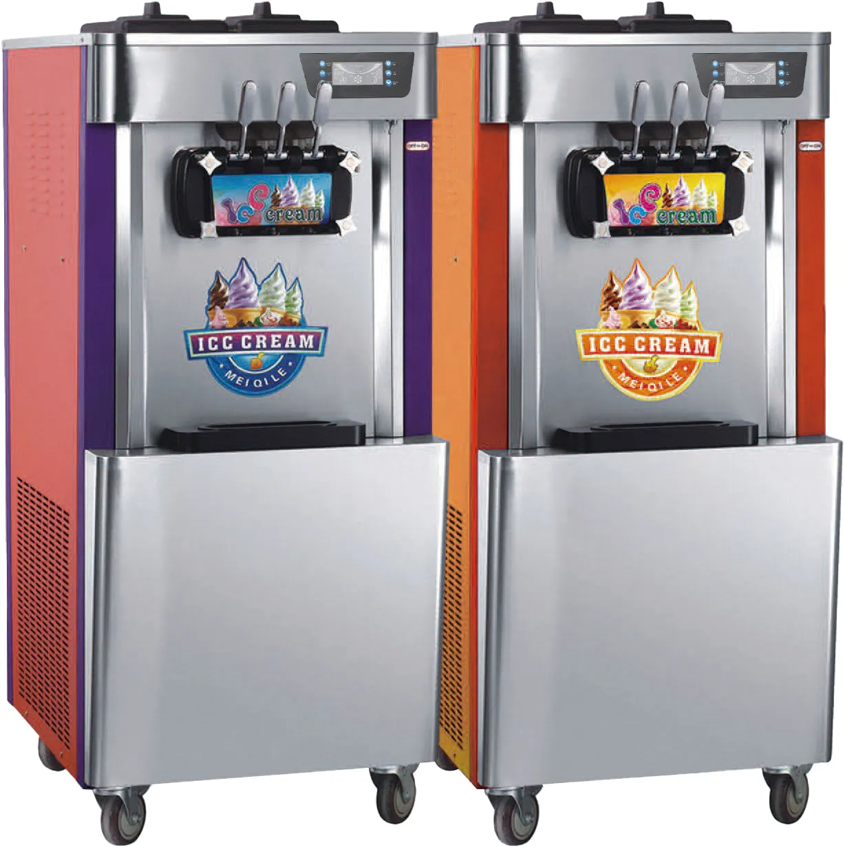 42-48L/H Ice Cream Machine, Multi-function, Optional Colors