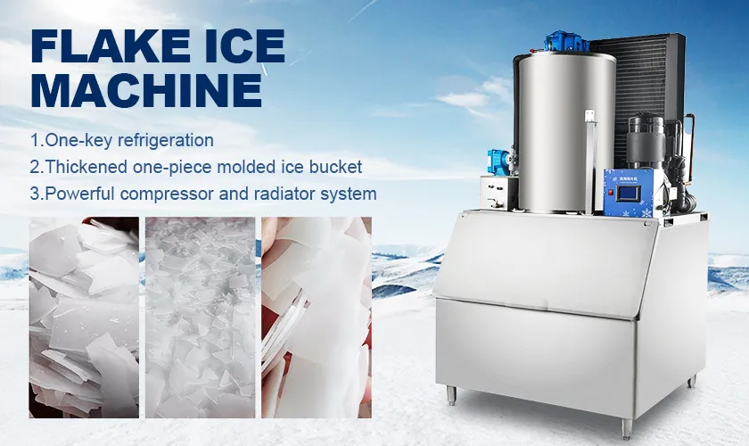 flake ice machine banner