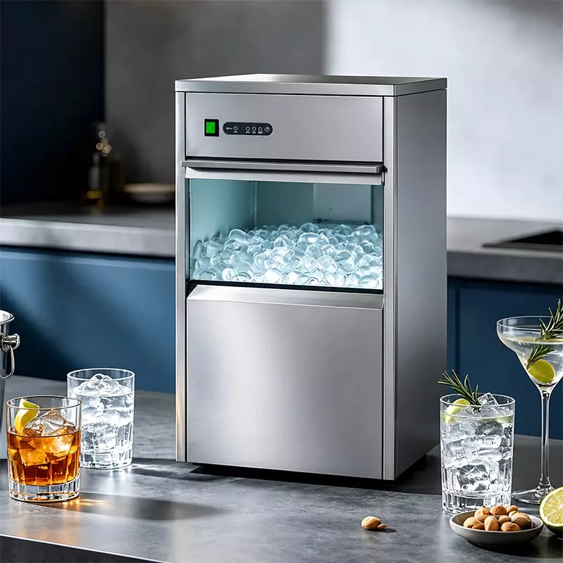 25kg/24h Factory Sale Commercial Bullet Ice Cubes Make Machine, Model JM-25ZB-A with CE Certificate